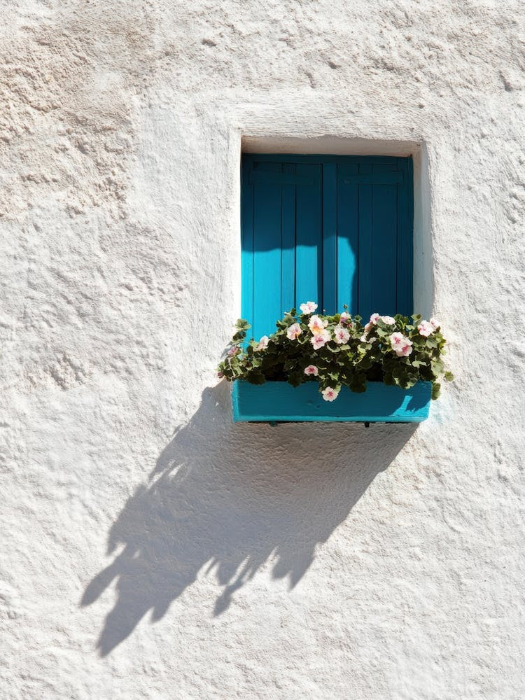 Blue Shuttered Window 1