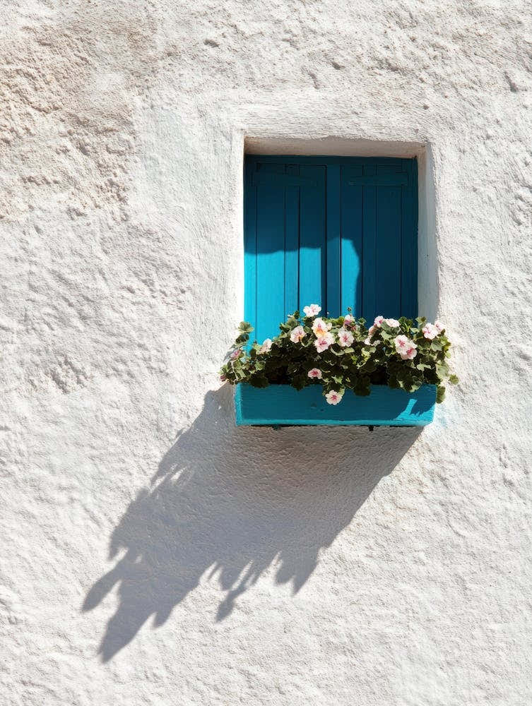 Blue Shuttered Window 1