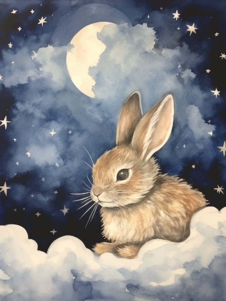 Baby Hare 4 Sleeping In The Clouds