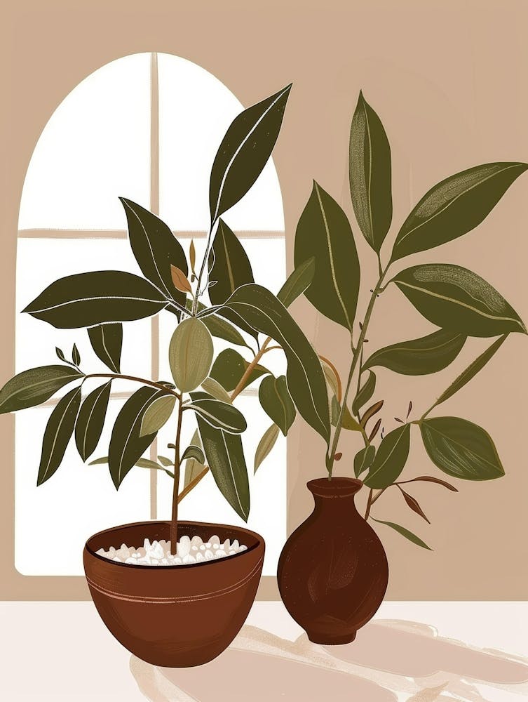 Two Potted Plants 2