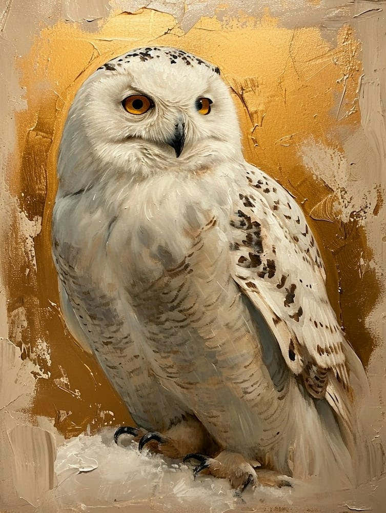 Snowy Owl Painting 1