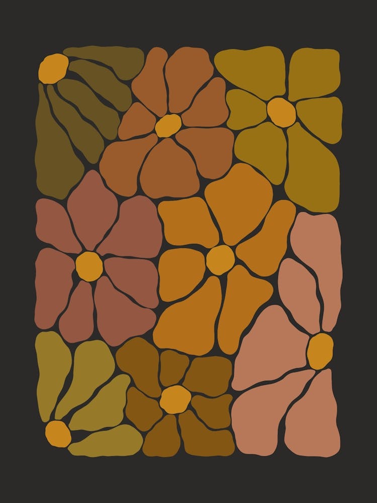 Moody Autumn Flower Field 2