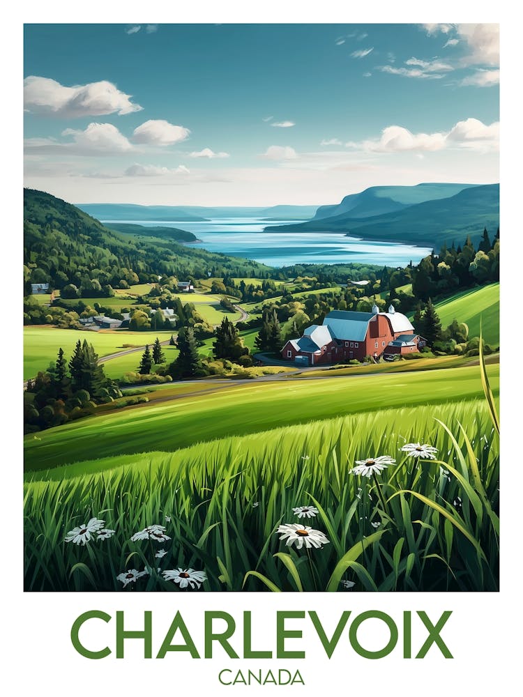 Affiche de voyage Charlevoix