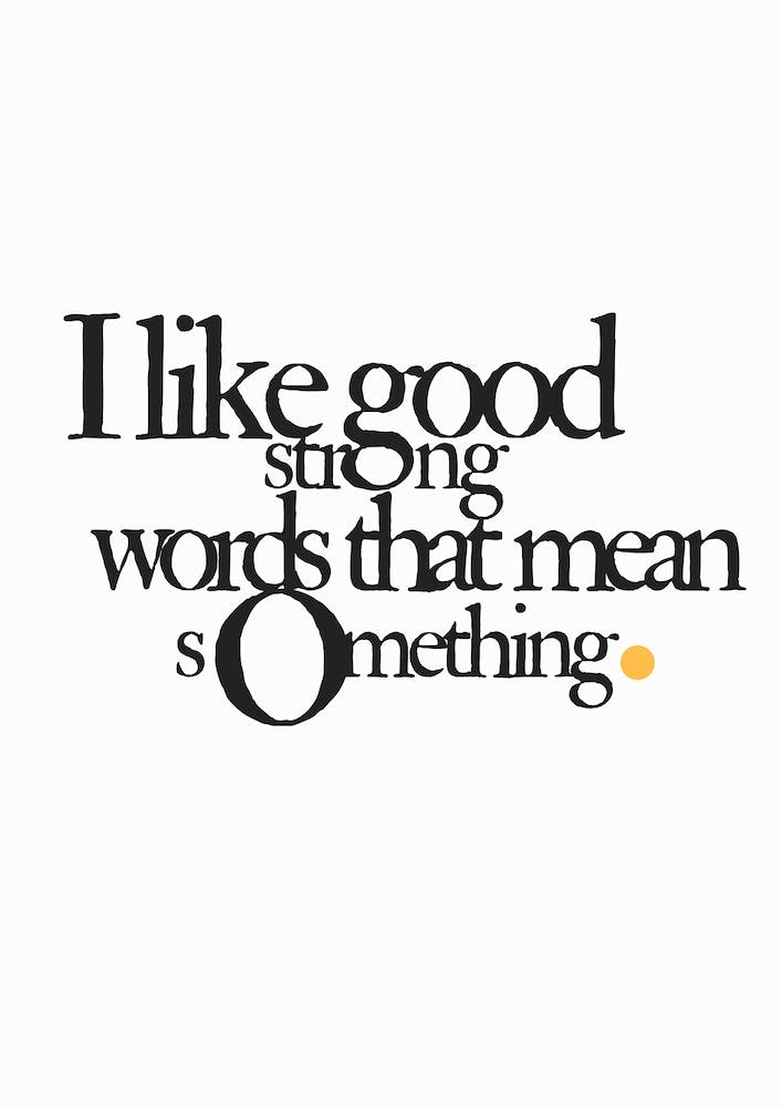 Good Strong Wordslittle Women