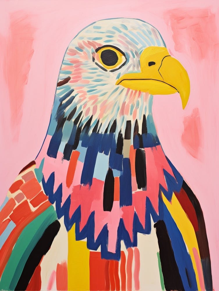 Pink Scandi Bald Eagle 4