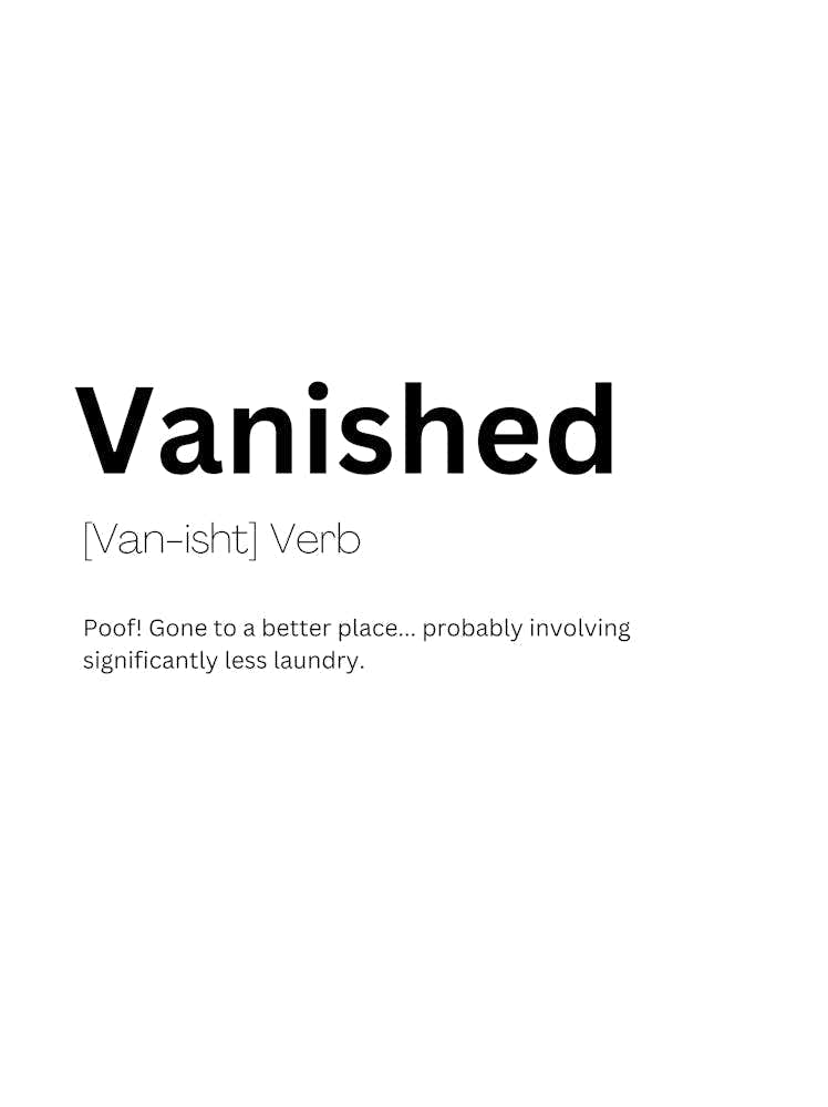 Vanished Definition Meaning
