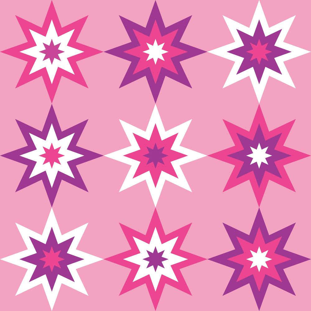 Pink Star Pattern