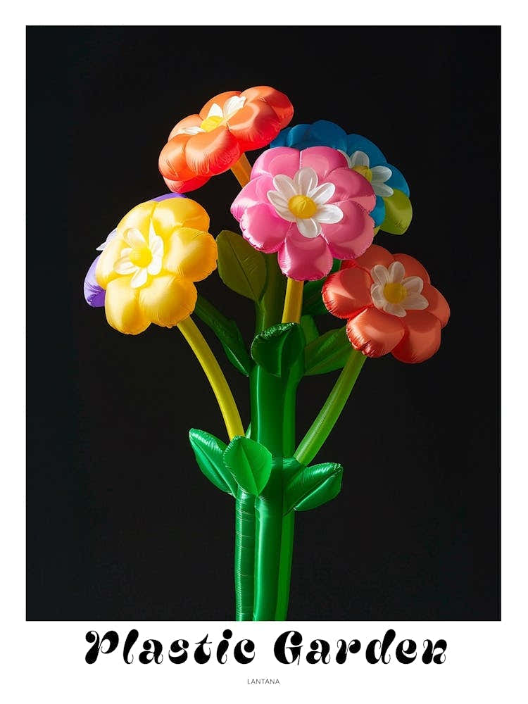 Bright Inflatable Flowers Poster Lantana 2