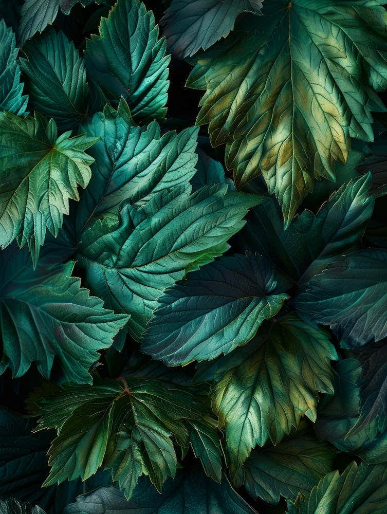 Emerald Green Leaves