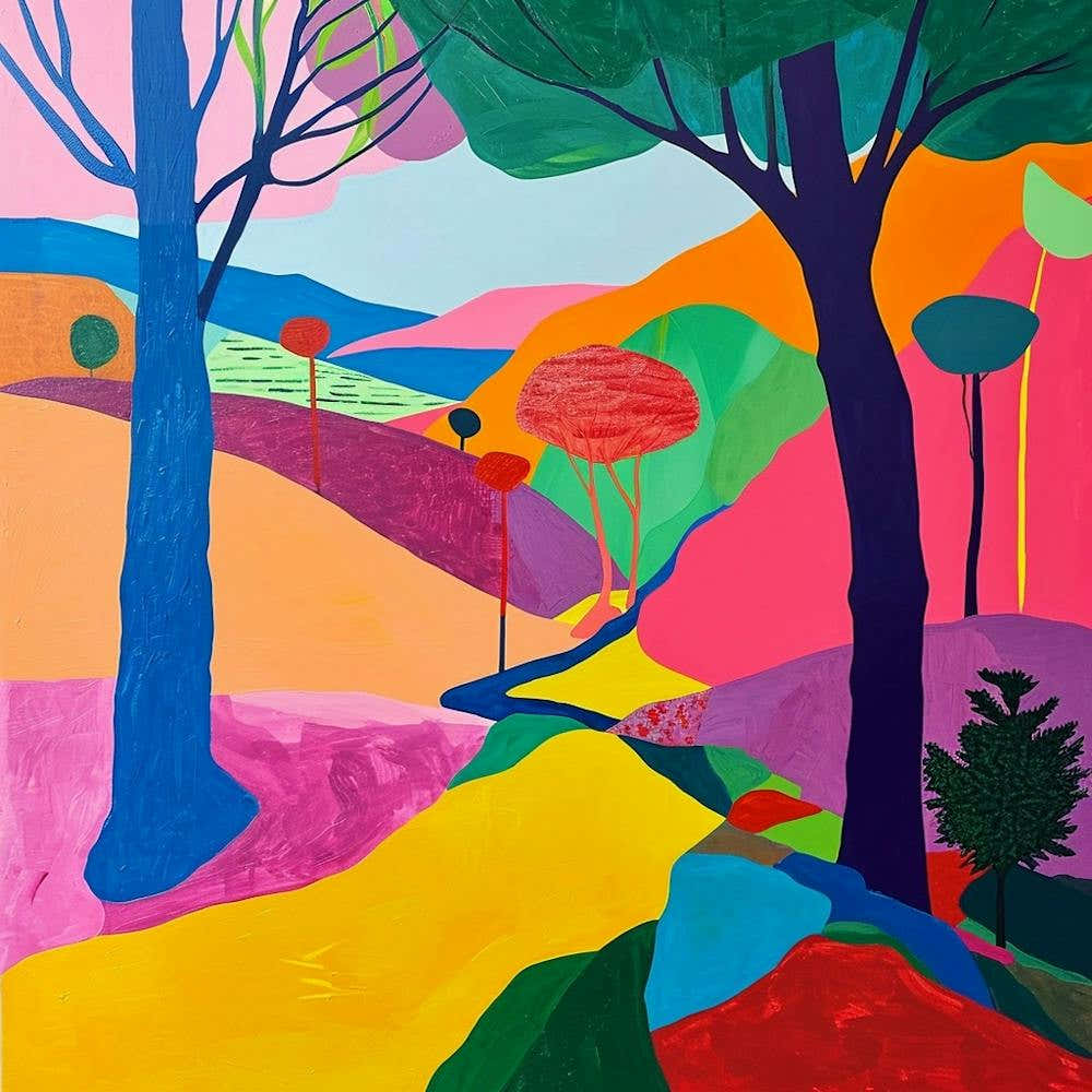 Colourful Abstract The New Forest England 2