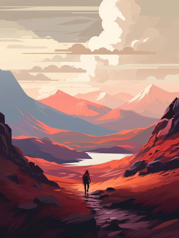 The West Highland Line Scotland 7 Hiking Trail Landscape