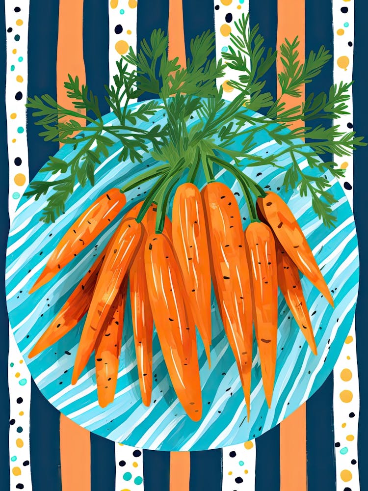 Carrots Summer Illustration 4