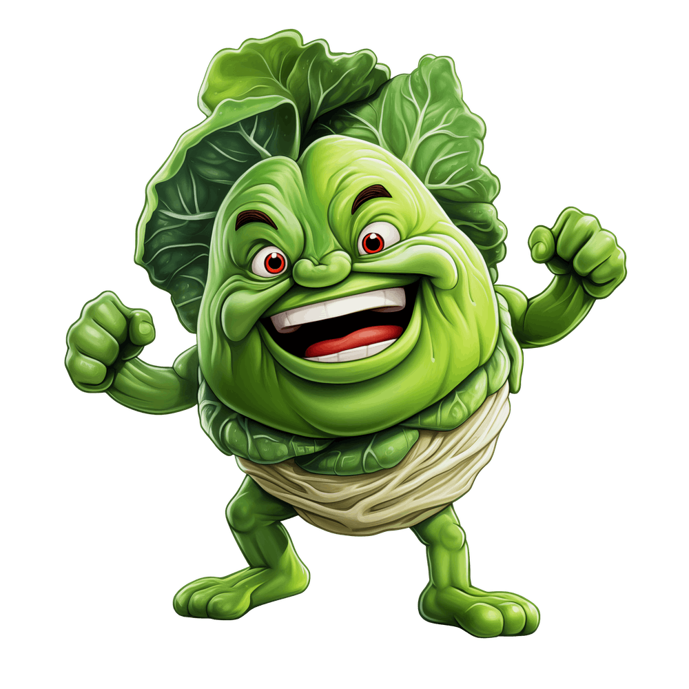 Sumo Wrestler Cabbage Cartoon
