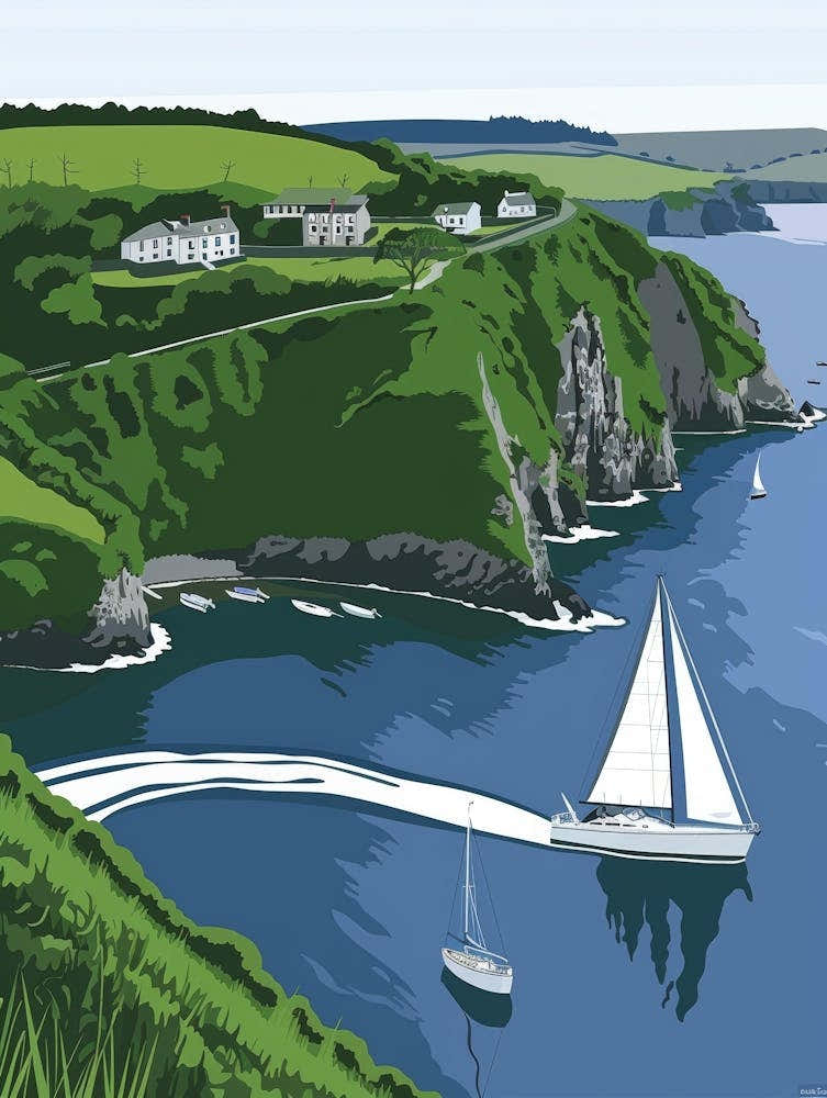 Sailboats On The Coast