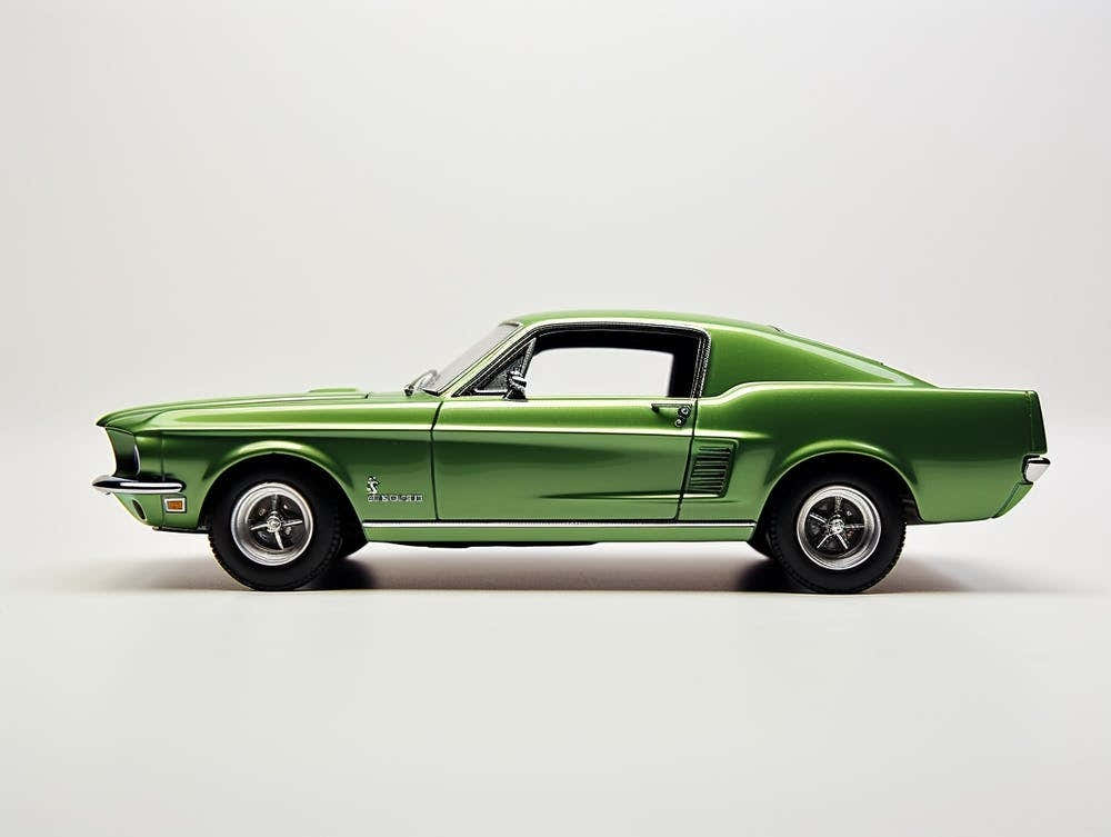 Toy Car 67 Ford Mustang Coupe Green