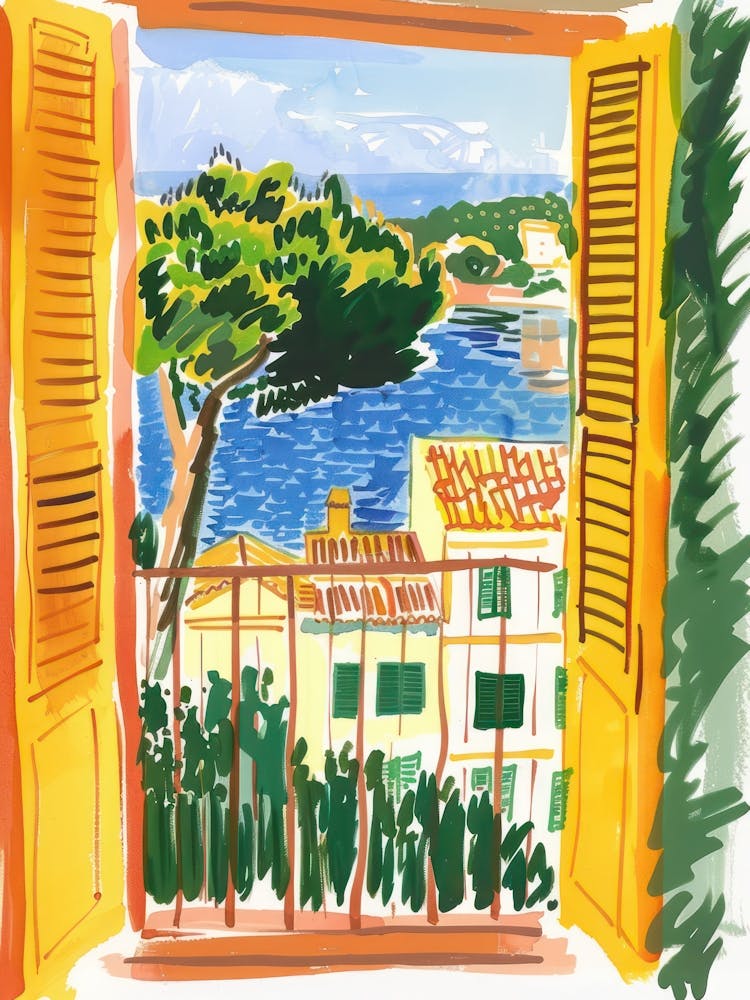 Travel Poster Happy Places Mallorca 4