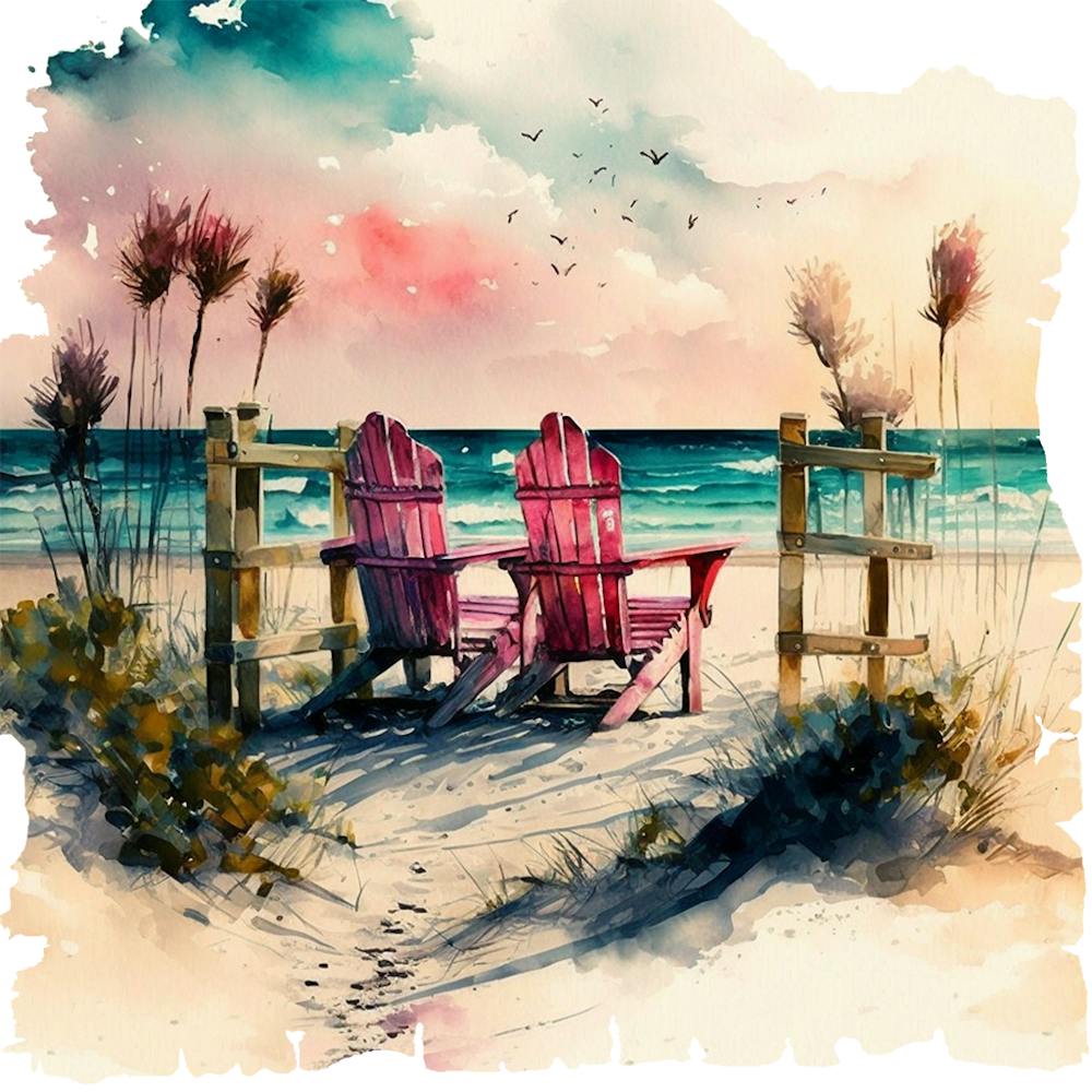Pink Adirondack Chairs
