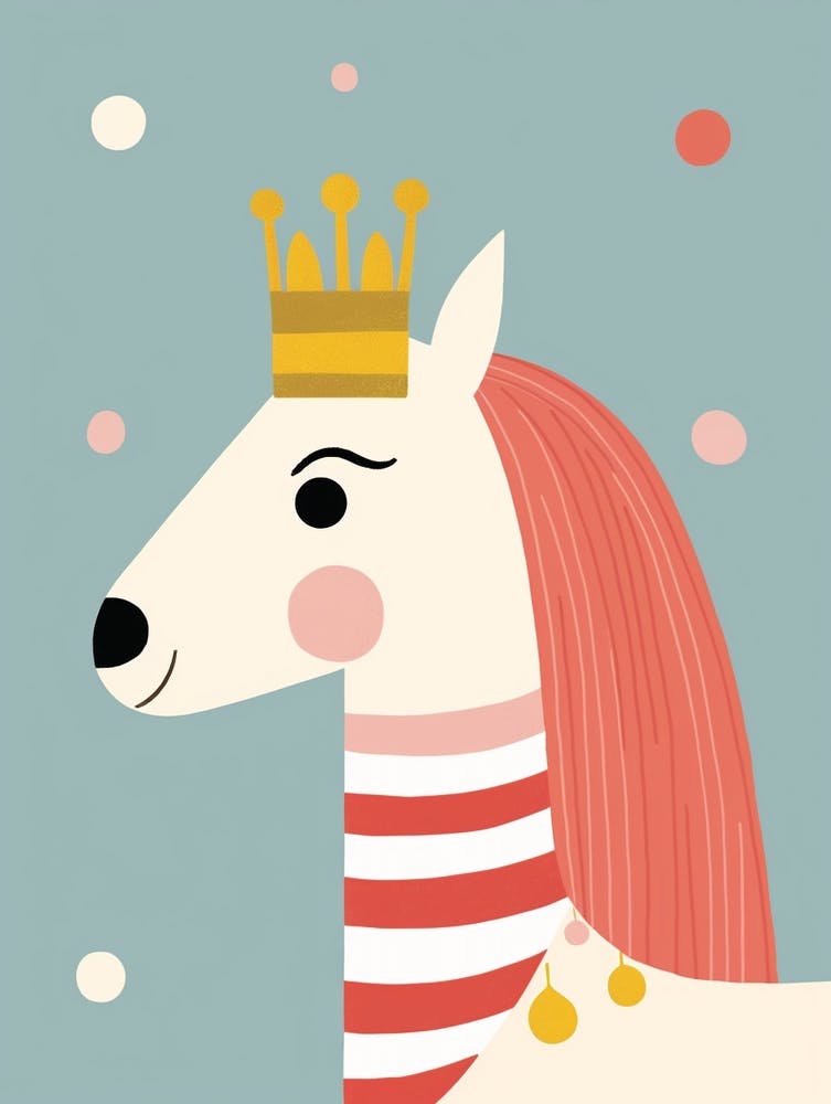 Little Horse 1 Wearing A Crown