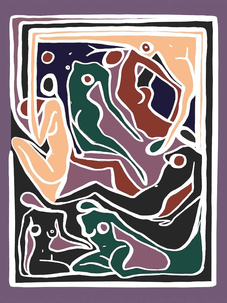 Ecstatic Nudes 5 Lilac