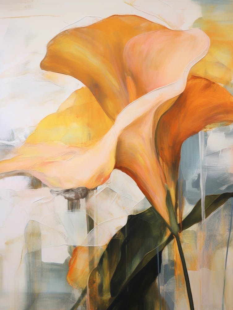 Fall Flower Painting Calla Lily 1