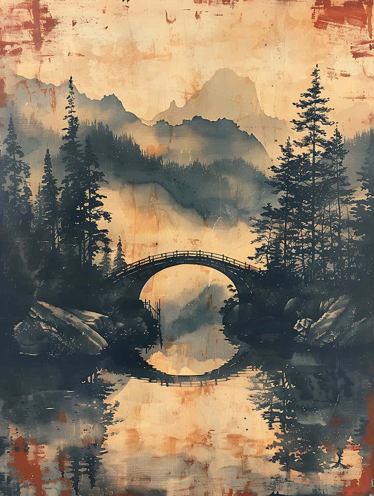 Antique Chinese Landscape Painting 1