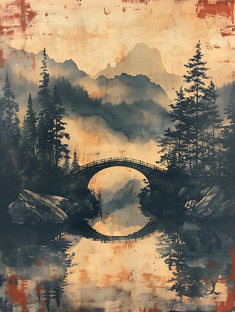 Antique Chinese Landscape Painting 1