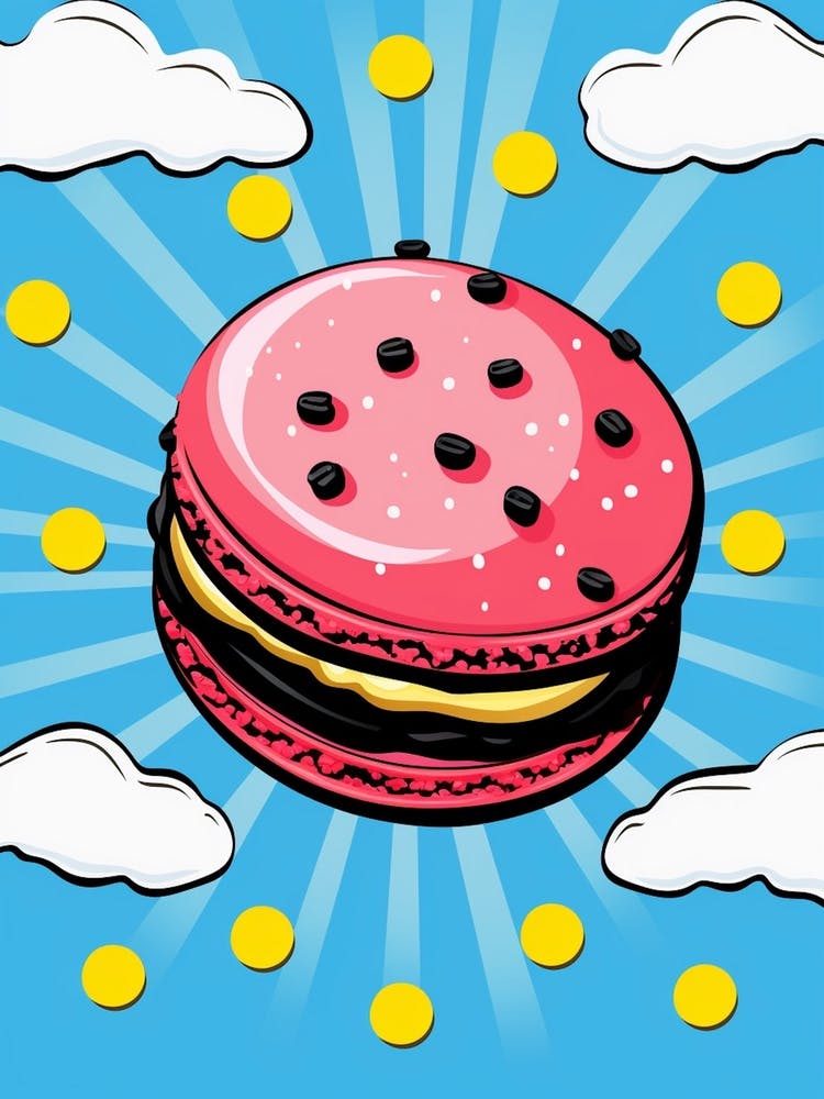 Cartoon Pop Art Macaron 2
