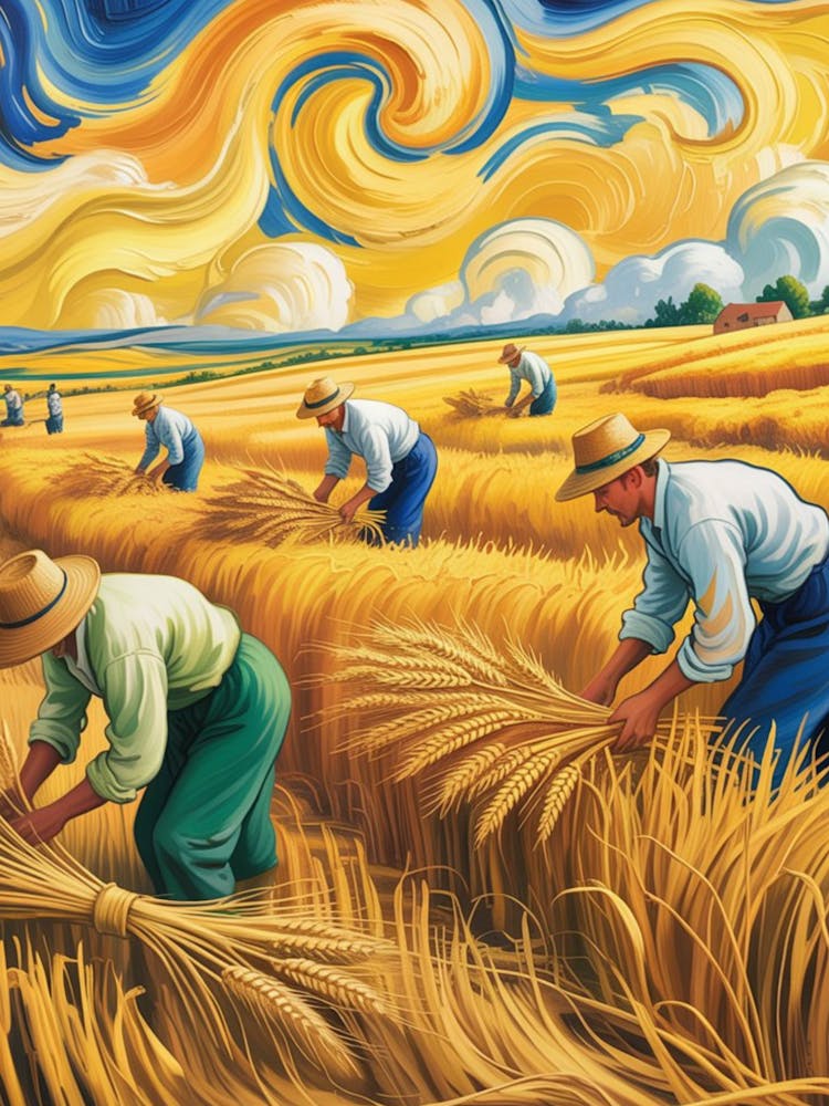 Wheat Field By Van Gogh