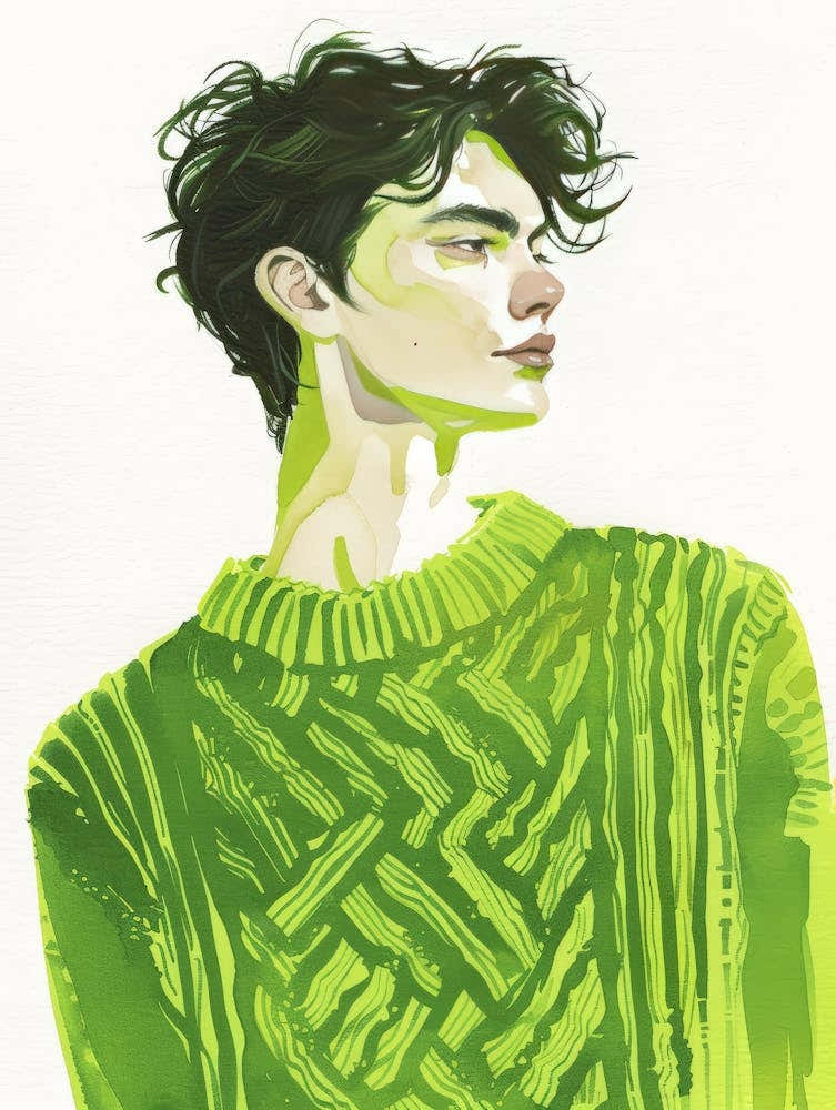 Man In A Green Sweater