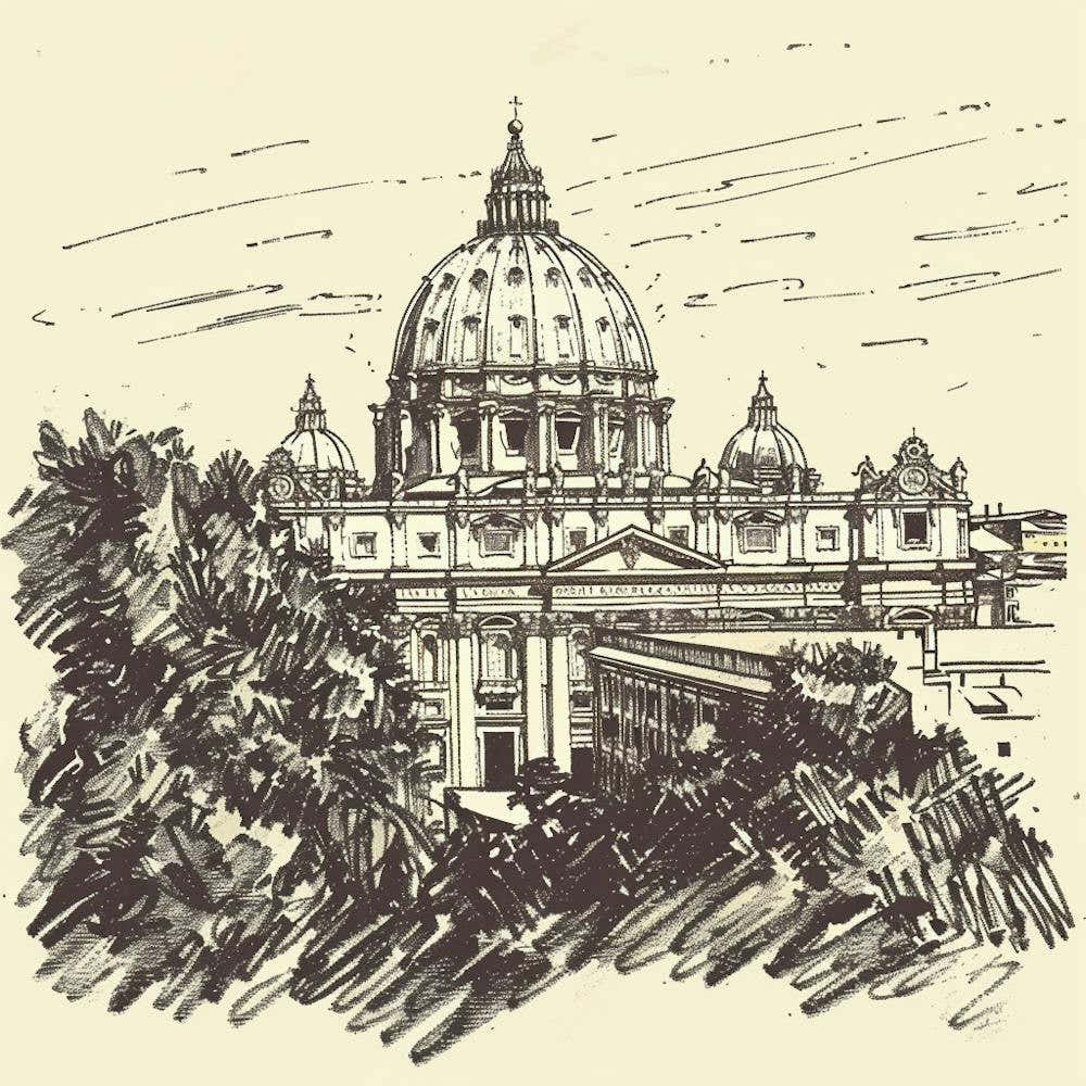A Vatican City Hand Drawn Sketch Illustration 1720444795 1