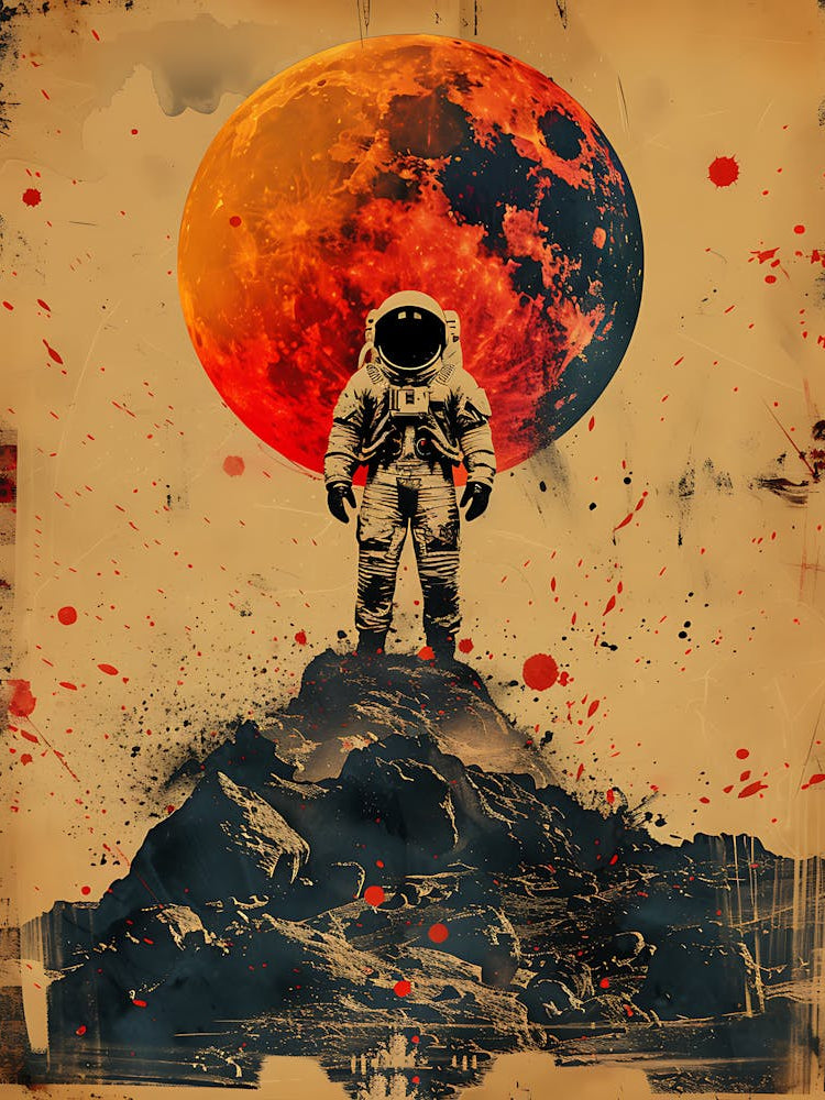 Beautiful Retro Astronaut 1