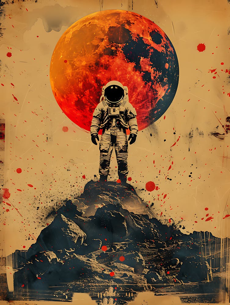 Beautiful Retro Astronaut 1