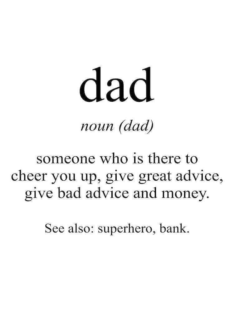 Dad Meaning Print
