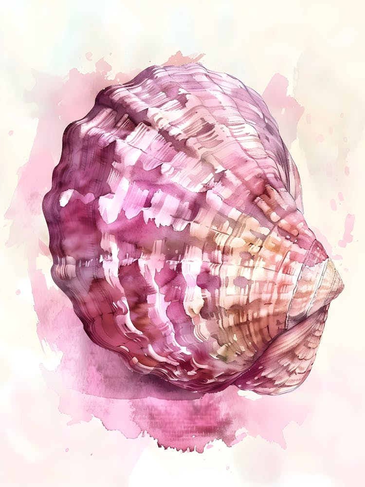 Watercolor Sea Shell