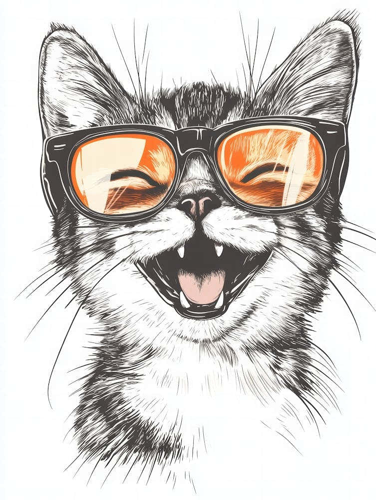 Cat In Sunglasses 14
