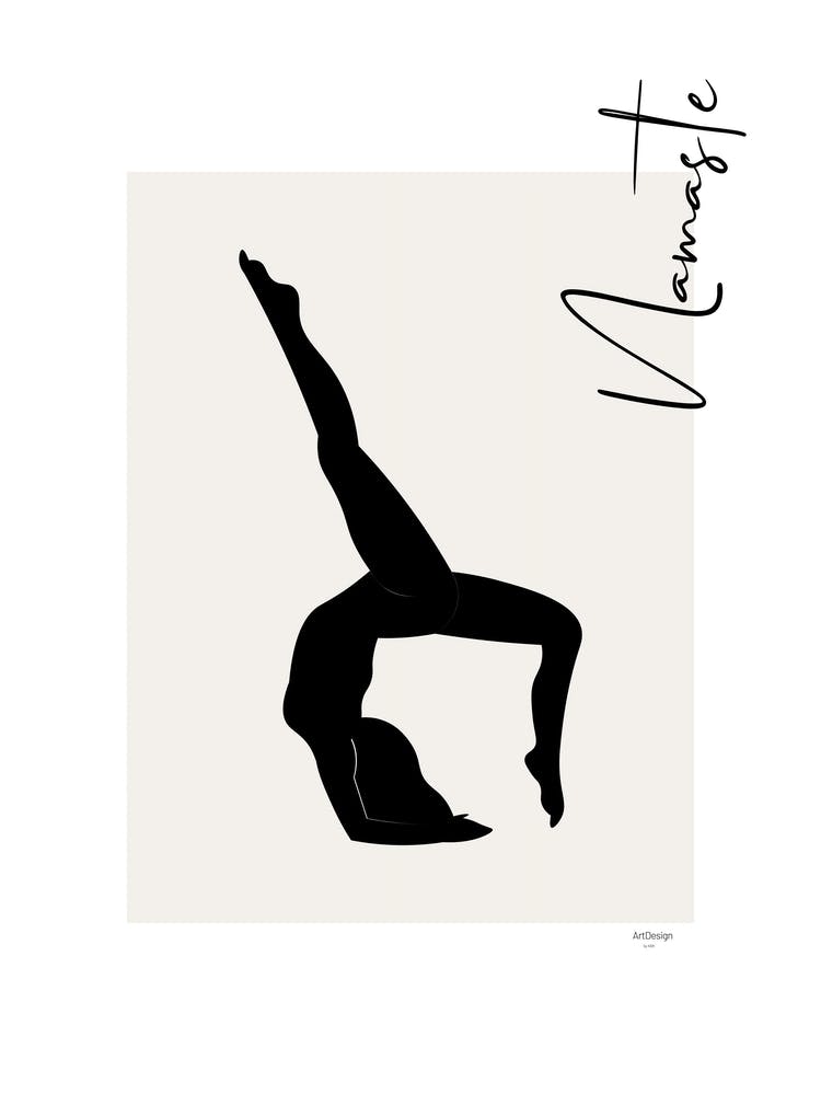 Namaste IX - person, yoga, namaste, silhouette, self love, minimalistic, pastel, boho, spirituality, yoga pose, yogi, mural, illustration, fine art, mindfulness