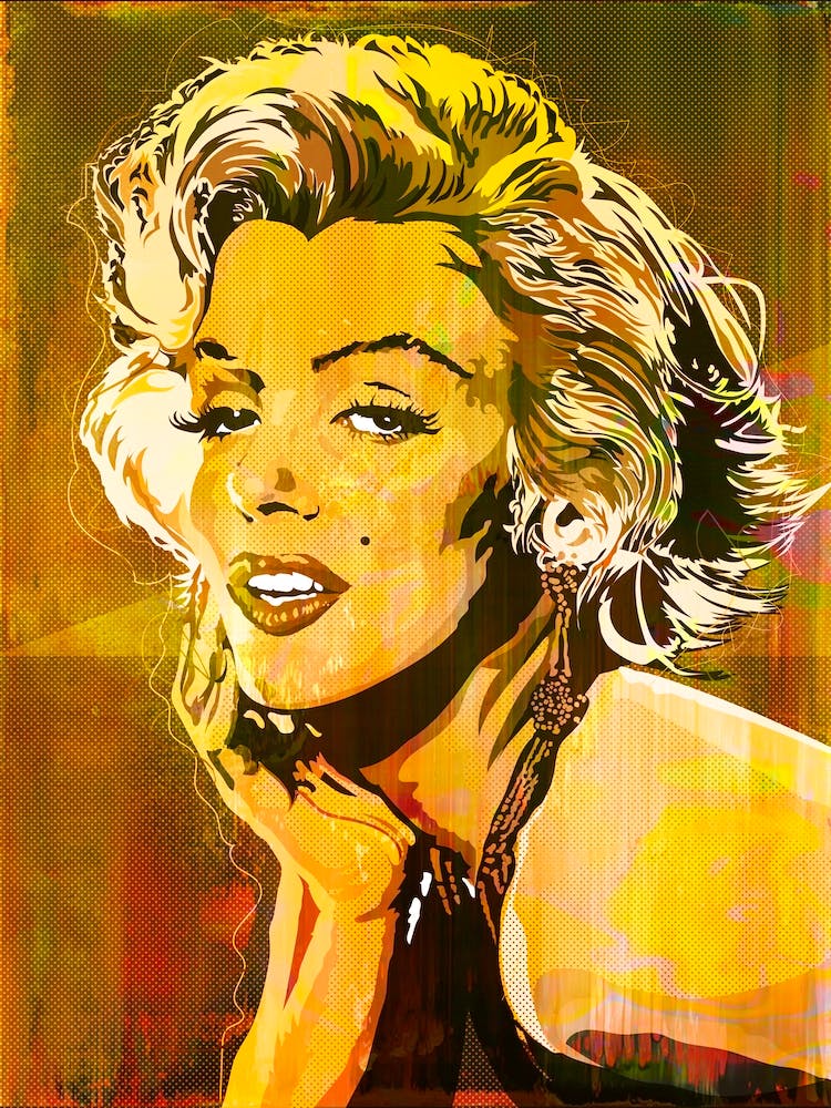 MM GOLD | POP ART WORLD 2023 Digital vector illustration| www.popart.world
