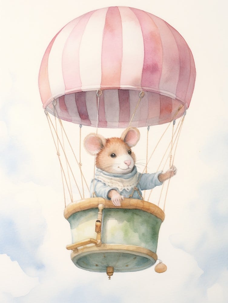 Baby Rat 1 In A Hot Air Balloon