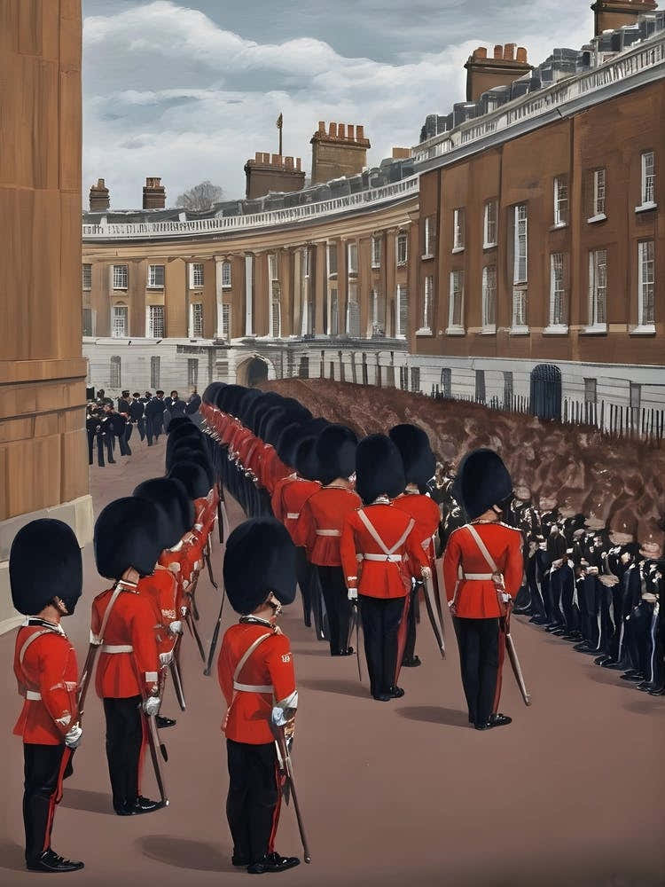 The Changing Of The Guards In London In 1965 wall art print poster