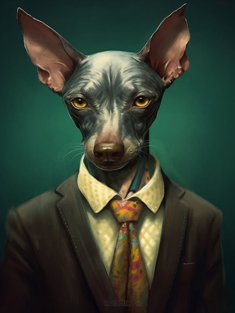 Gangster Dog Xoloitzcuintli Mexican Hairless Dog 4