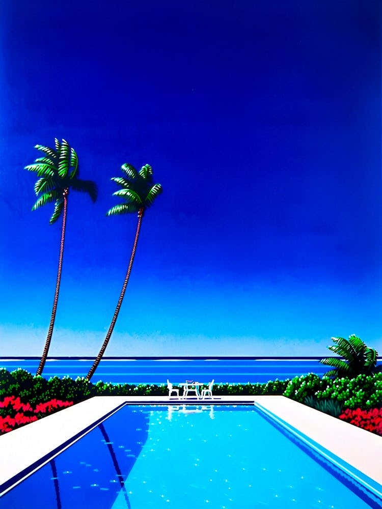 Hiroshi Nagai - Landscape, Swimming Pool 1