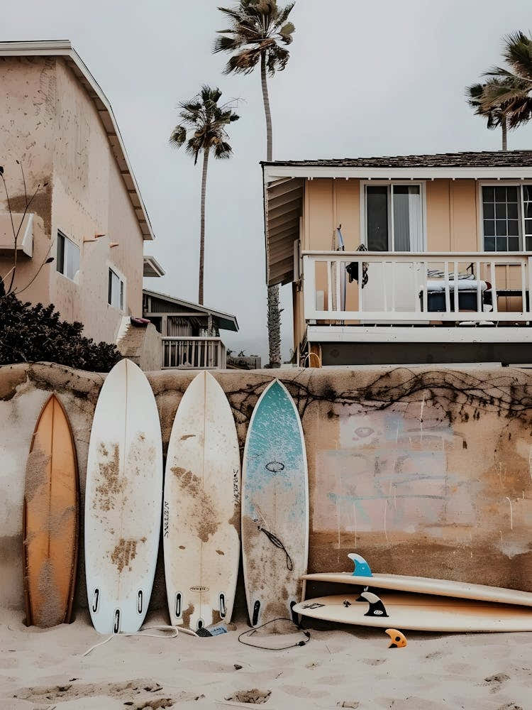 Surfboards On The Beach 3
