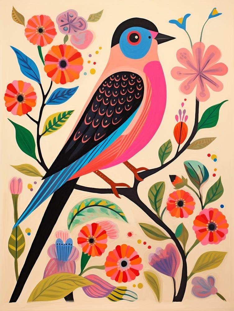 Pink Scandi Swallow 1