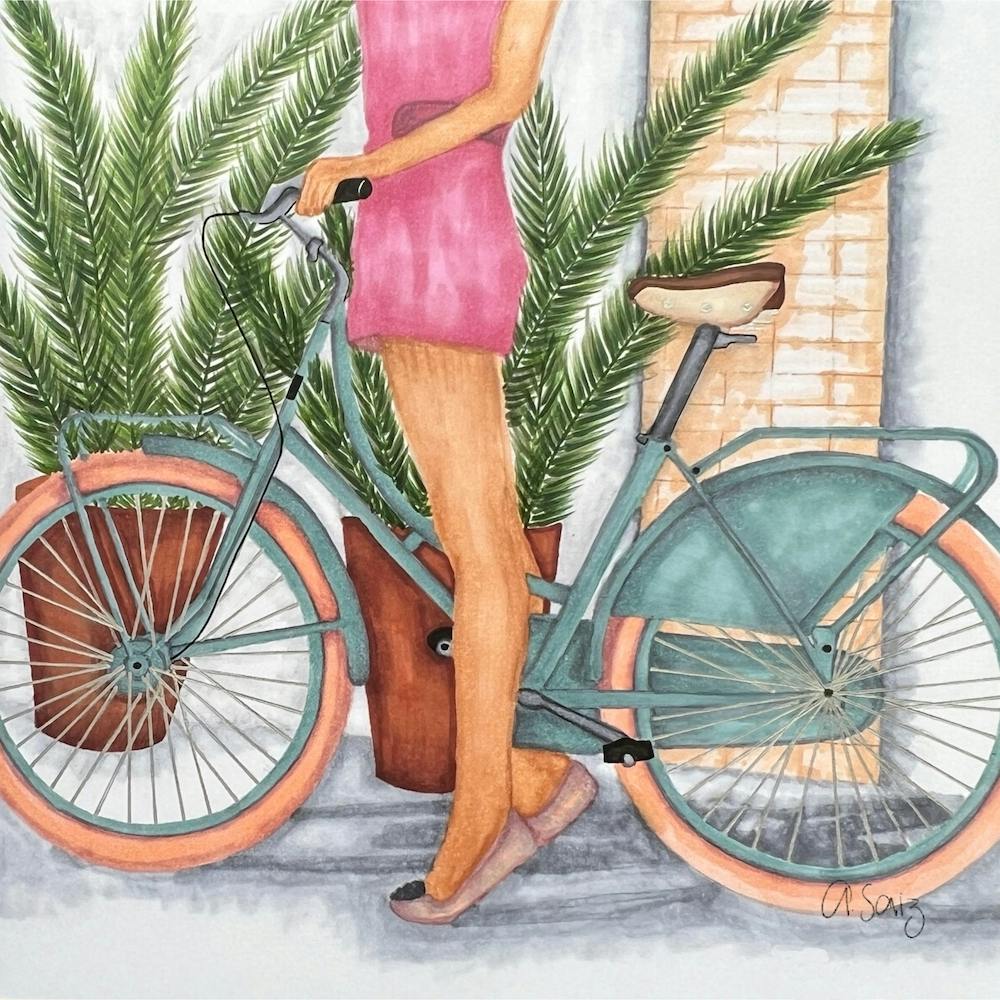 Riding A Bike. 1