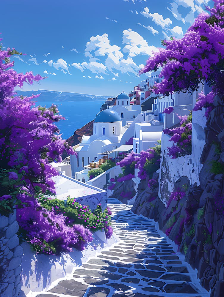 Beautiful Santorini Greece Wall Art 16