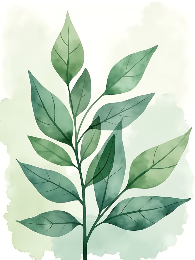 Graceful Botanical Outline For Stylish Rooms