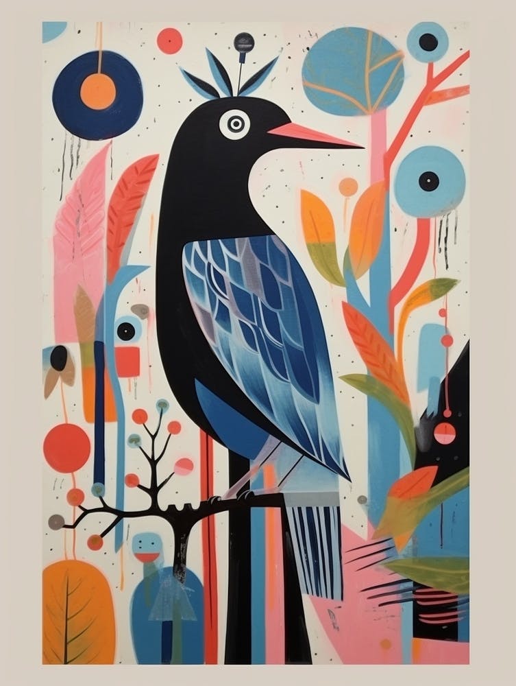 Colourful Scandi Bird Coot 4