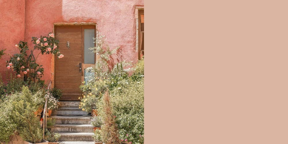 Pink House Front Door