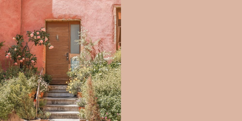 Pink House Front Door