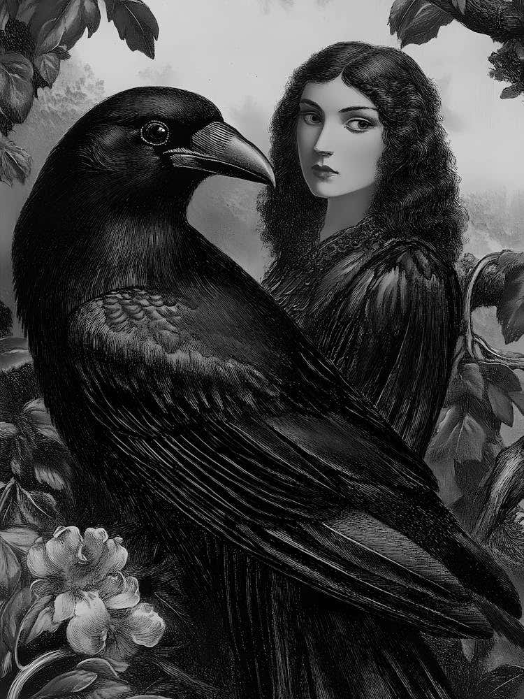 Woman and Crow